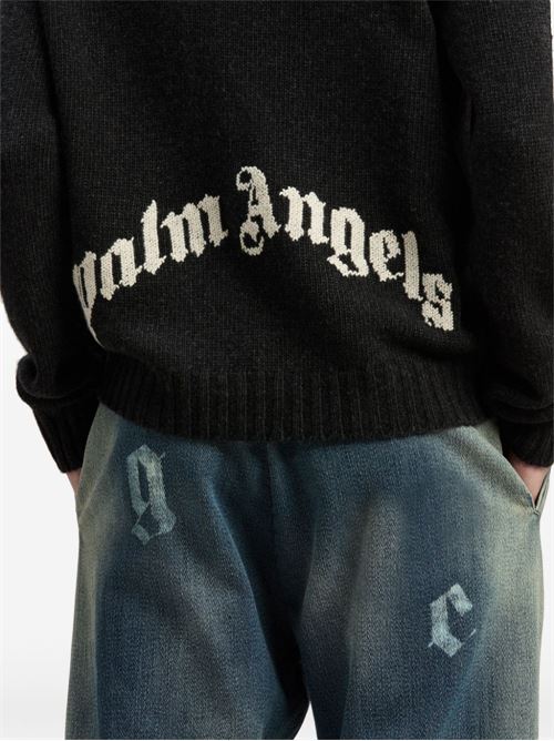 Maglione con logo PALM ANGELS | PMHE027F24KNI0010703